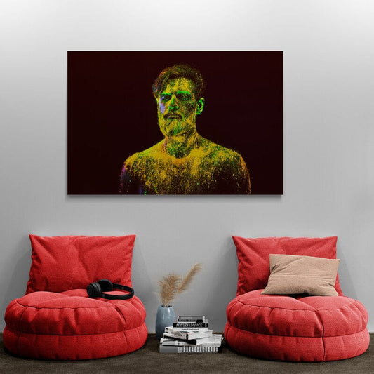 Fluo Man 3 - Tablou fluorescent inspirat