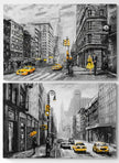 Set 2 Tablouri canvas - Duo Pata de galben in New York - Cameradevis.ro