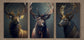 Set 3 Tablouri canvas - 3 Cerbi - Cameradevis.ro