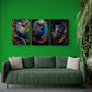 Set 3 Tablouri canvas - Bufnite - Cameradevis.ro