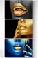 Set 3 Tablouri canvas - Trio lips - Cameradevis.ro