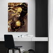 Tablou canvas - Abstract black&gold 2 - Cameradevis.ro