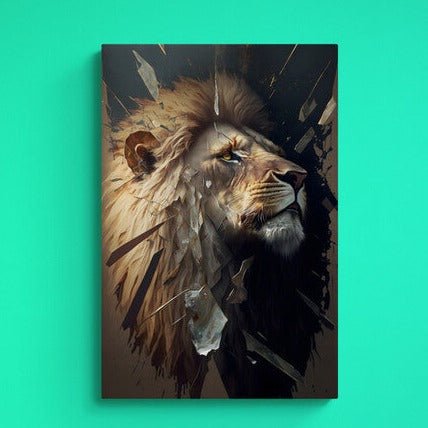 Tablou canvas - Abstract lion - Cameradevis.ro