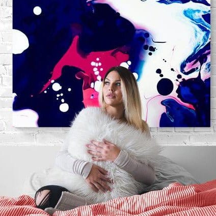 Tablou Canvas - Abstract pe mov - Cameradevis.ro