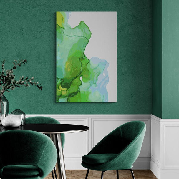 Tablou canvas - Abstract verde - Cameradevis.ro