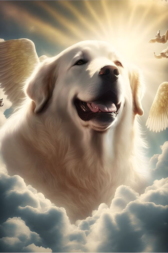 Tablou canvas - Angel dog - Cameradevis.ro