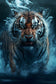 Tablou canvas - Angry tiger - Cameradevis.ro