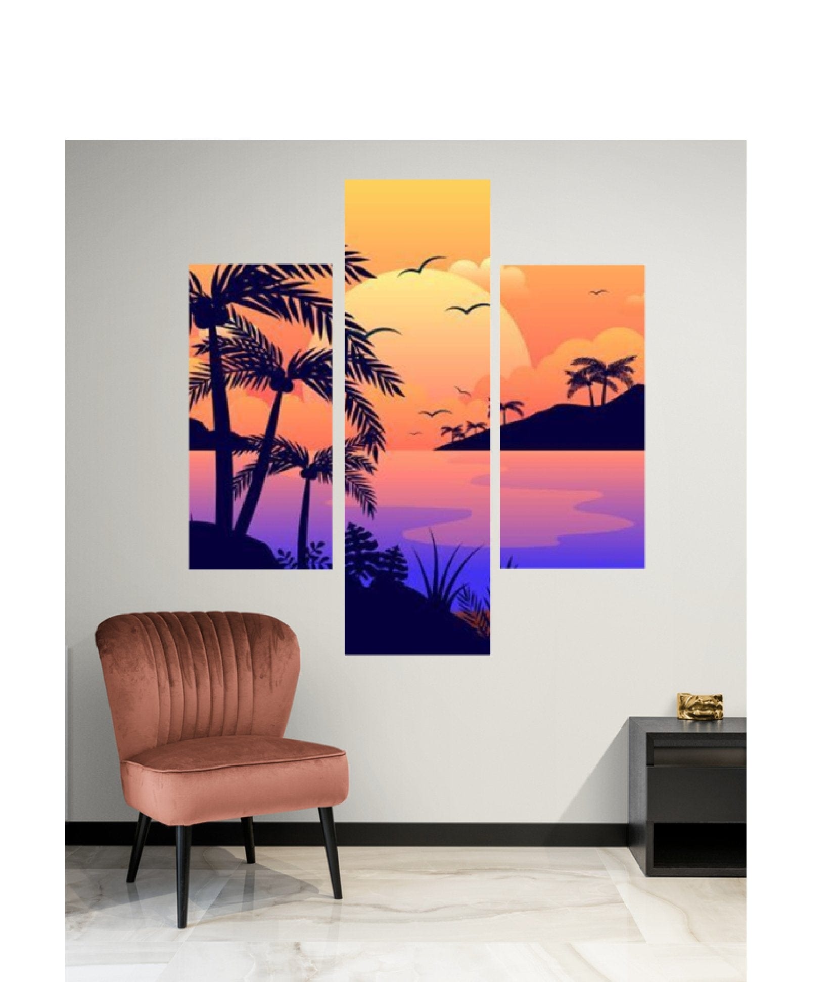 Tablou canvas - Apus pe plaja - Cameradevis.ro