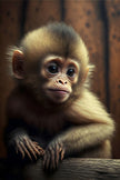 Tablou canvas - Baby monkey - Cameradevis.ro