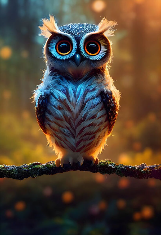 Tablou canvas - Big eyes owl - Cameradevis.ro