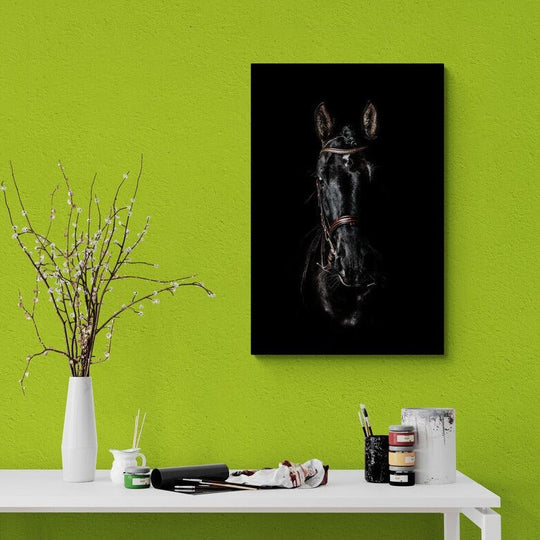 Tablou canvas - Black horse - Cameradevis.ro