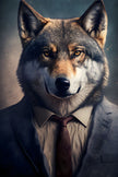 Tablou canvas - Business wolf - Cameradevis.ro