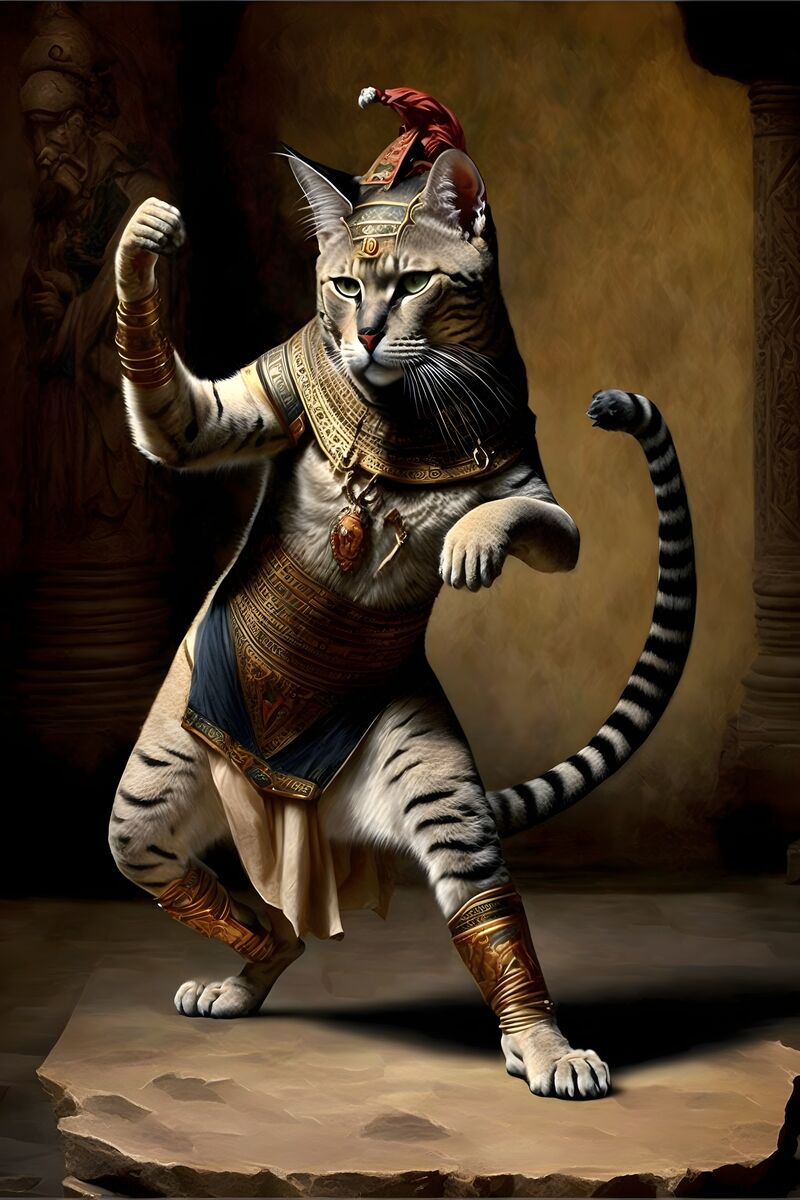 Tablou canvas - Cat fighter - Cameradevis.ro