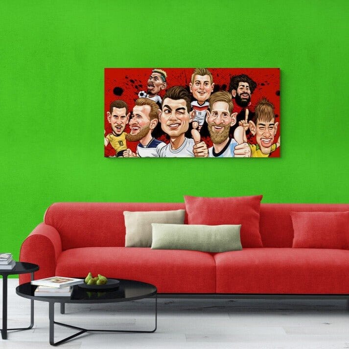 Tablou canvas - Cei 8 magnifici fotbalisti - Cameradevis.ro