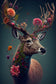 Tablou canvas - Cerbul inflorat - Cameradevis.ro
