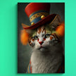 Tablou canvas - Circus cat - Cameradevis.ro