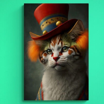 Tablou canvas - Circus cat - Cameradevis.ro