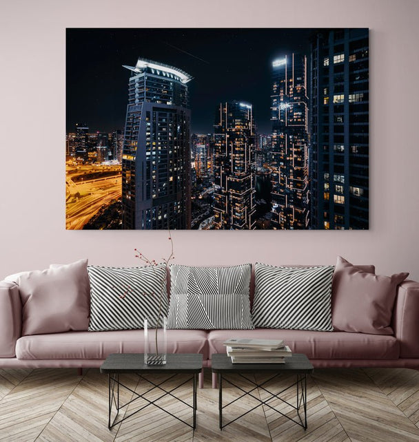 Tablou Canvas - Citadin reflexie nocturna - Cameradevis.ro