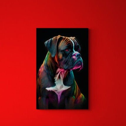 Tablou canvas - Colorful dog - Cameradevis.ro