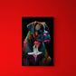 Tablou canvas - Colorful dog - Cameradevis.ro