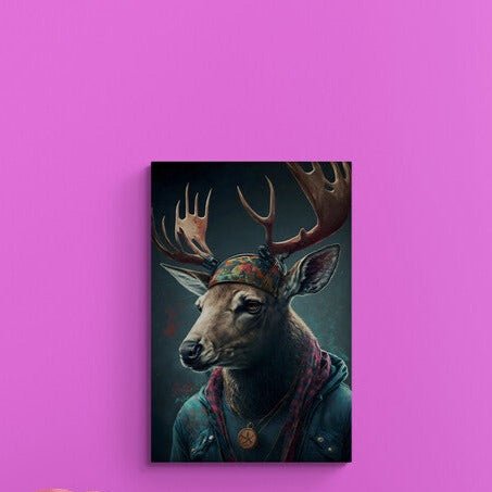 Tablou canvas - Cool deer - Cameradevis.ro