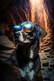 Tablou canvas - Cool labrador - Cameradevis.ro