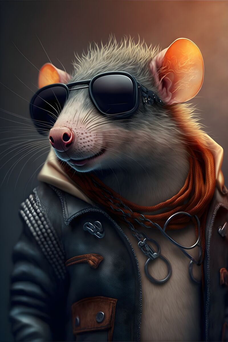 Tablou canvas - Cool rat - Cameradevis.ro