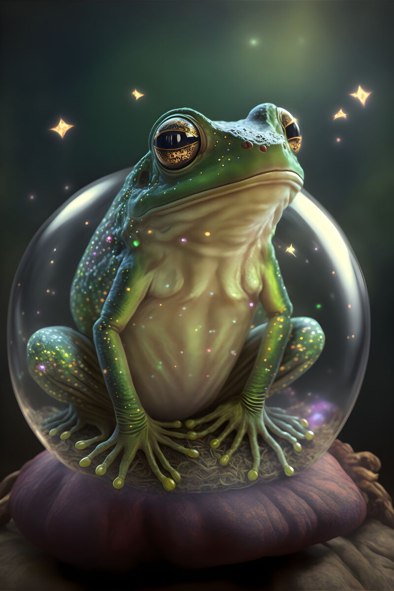 Tablou canvas - Cute frog - Cameradevis.ro