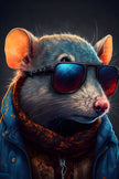 Tablou canvas - Cute rat - Cameradevis.ro