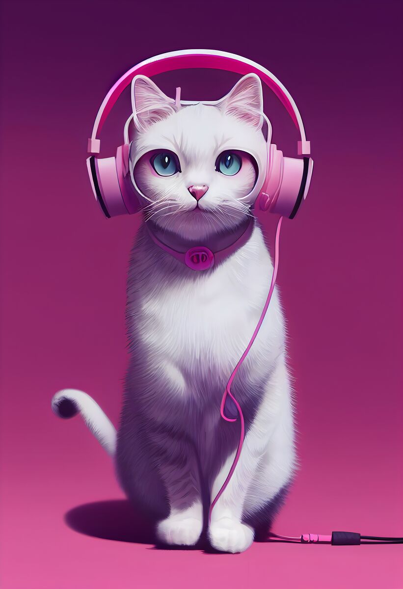 Tablou canvas - DJ Kitty - Cameradevis.ro