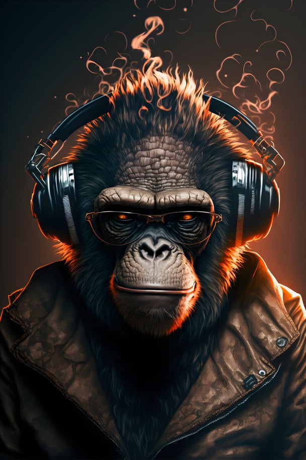 Tablou canvas - Dj monkey - Cameradevis.ro