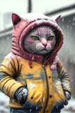 Tablou canvas - Dressed cat - Cameradevis.ro