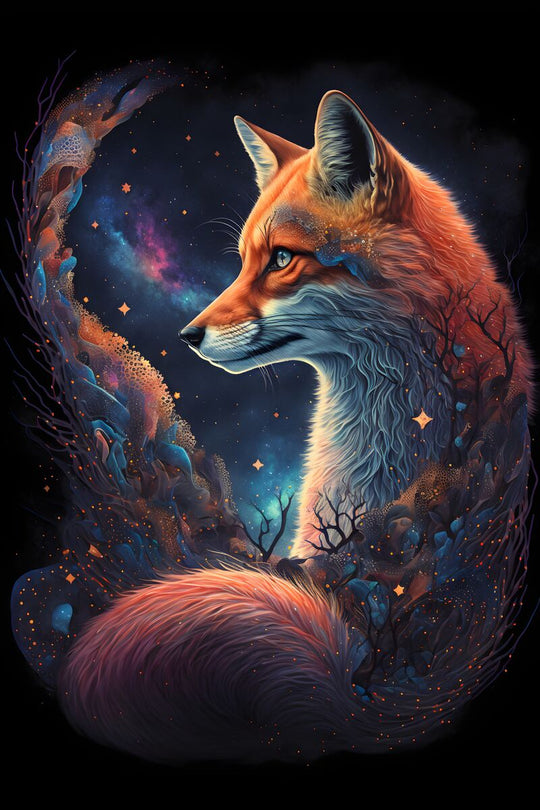 Tablou canvas - Fantasy fox - Cameradevis.ro