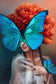 Tablou canvas - Femeia fluture - Cameradevis.ro