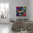 Tablou canvas - Femeie si lup - Cameradevis.ro