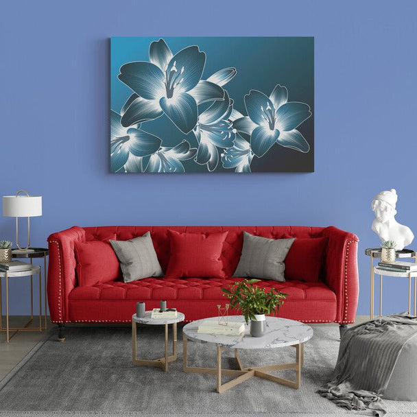 Tablou canvas - Floare abstracta Amaryllis 5 - Cameradevis.ro