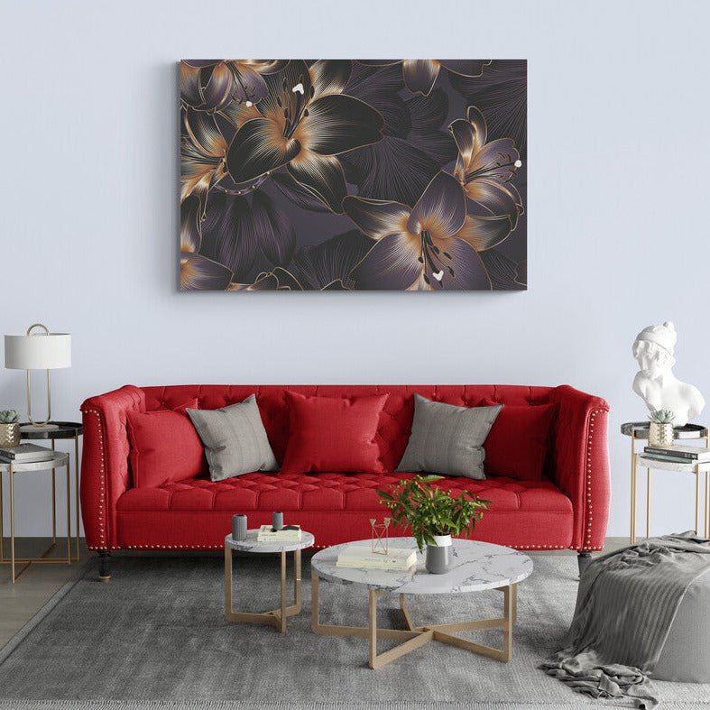 Tablou canvas - Floare abstracta Amaryllis 6 - Cameradevis.ro