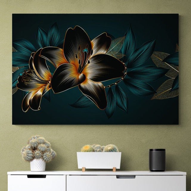 Tablou canvas - Floare Amaryllis abstracta - Cameradevis.ro