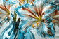Tablou Canvas - Stanjenel Albastrui Abstract