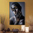 Tablou canvas - Gold and glitter make-up