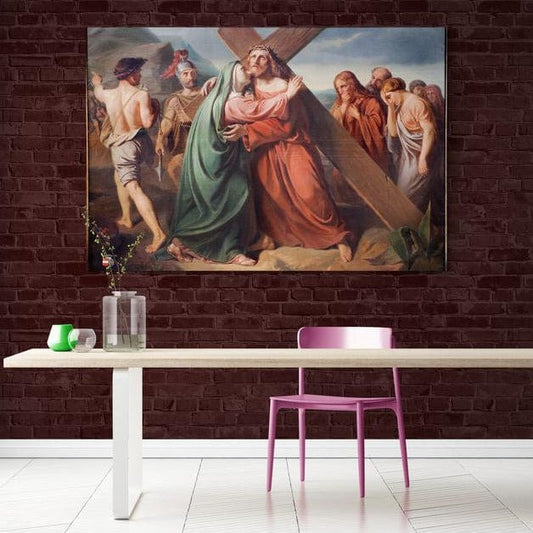 Tablou Canvas - Isus isi duce crucea - Cameradevis.ro Cameradevis.ro