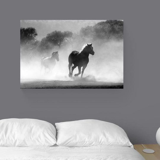 Tablou canvas - La galop - Cameradevis.ro Cameradevis.ro