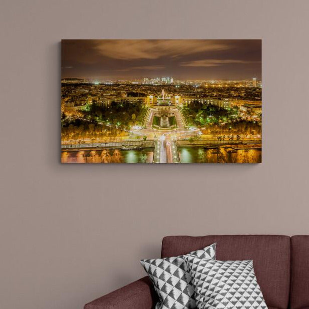 Tablou Canvas - Vedere palatul Chaillot Paris - Cameradevis.ro
