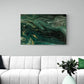 Tablou canvas - Green & gold - Cameradevis.ro Cameradevis.ro