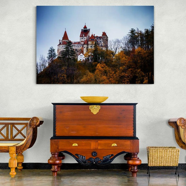 Tablou canvas romanesc - Castelul Bran - Cameradevis.ro Cameradevis.ro