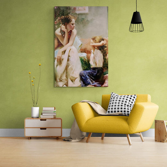 Tablou Canvas - Eleganta Maternă Mama si Fiica