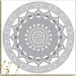 Tablou Canvas - Motiv floral cu 16 petale - Cameradevis.ro Cameradevis.ro