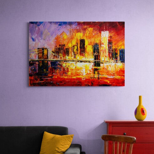 Tablou canvas - Peisaj abstract al New Yorkului - Cameradevis.ro