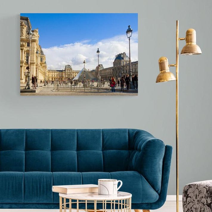 Tablou Canvas - Vedere muzeul de arta Louvre Paris - Cameradevis.ro