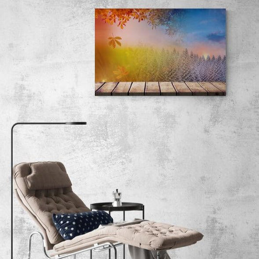 Tablou canvas - Vine iarna la cabana - Cameradevis.ro